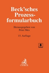 Beck'sches Prozessformularbuch - Mes, Peter