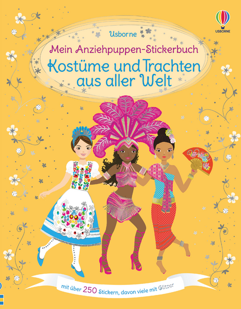 Mein Anziehpuppen-Stickerbuch: Kostüme und Trachten aus aller Welt - Emily Bone