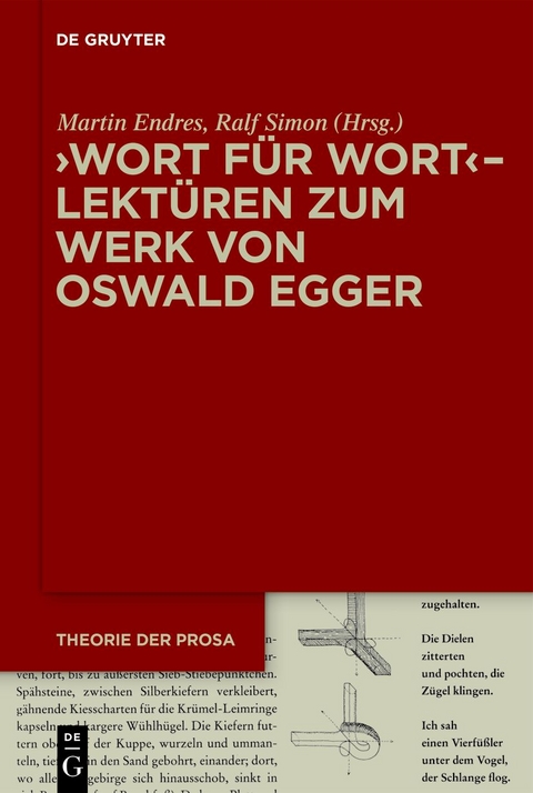 ›Wort für Wort‹ – Lektüren zum Werk von Oswald Egger - 