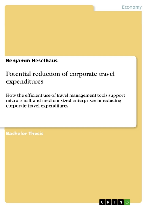 Potential reduction of corporate travel expenditures -  Benjamin Heselhaus