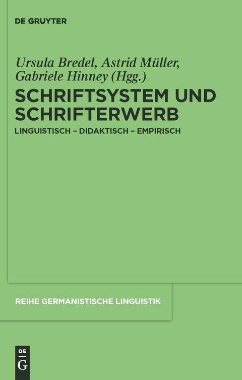 Schriftsystem und Schrifterwerb - 