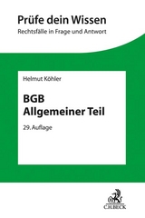 BGB Allgemeiner Teil - Helmut Köhler