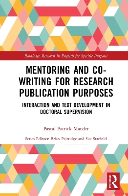 Mentoring and Co-Writing for Research Publication Purposes - Pascal Patrick Matzler