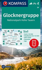 KOMPASS Wanderkarte 39 Glocknergruppe, Nationalpark Hohe Tauern 1:50.000