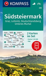 KOMPASS Wanderkarten-Set 226 Südsteiermark, Graz, Leibnitz, Deutschlandsberg, Unteres Murtal (2 Karten) 1:50.000 - 