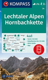 KOMPASS Wanderkarte 24 Lechtaler Alpen, Hornbachkette 1:50.000