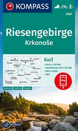 KOMPASS Wanderkarte 2087 Riesengebirge, Krkonose 1:50.000