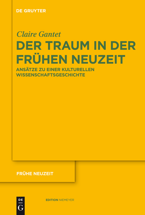 Der Traum in der Frühen Neuzeit - Claire Gantet