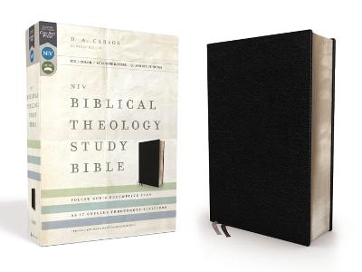 NIV, Biblical Theology Study Bible (Trace the Themes of Scripture), Bonded Leather, Black, Thumb Indexed, Comfort Print