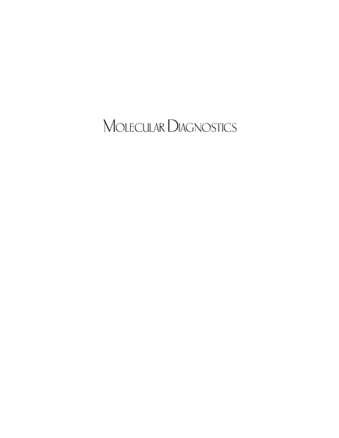 Molecular Diagnostics - 