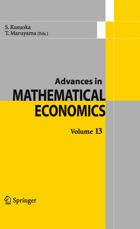 Advances in Mathematical Economics Volume 13 - 