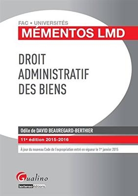 Droit administratif des biens - Odile de (1967-....) David Beauregard-Berthier