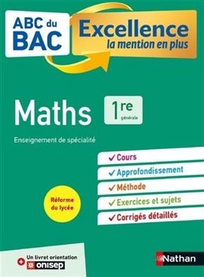 Maths 1re générale : enseignement de spécialité : réforme du lycée