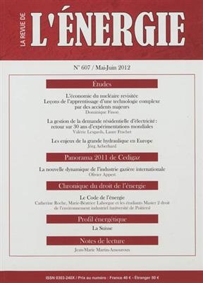 Revue de l'énergie, n° 607 -  Collectif