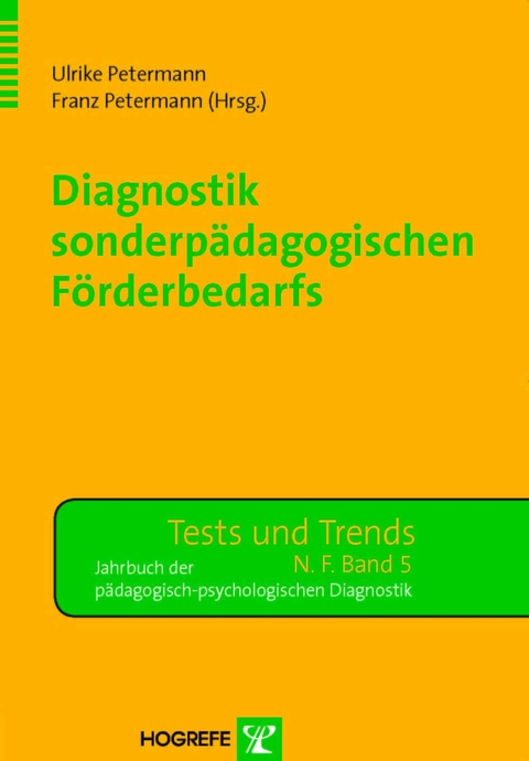 Diagnostik sonderpädagogischen Förderbedarfs - 