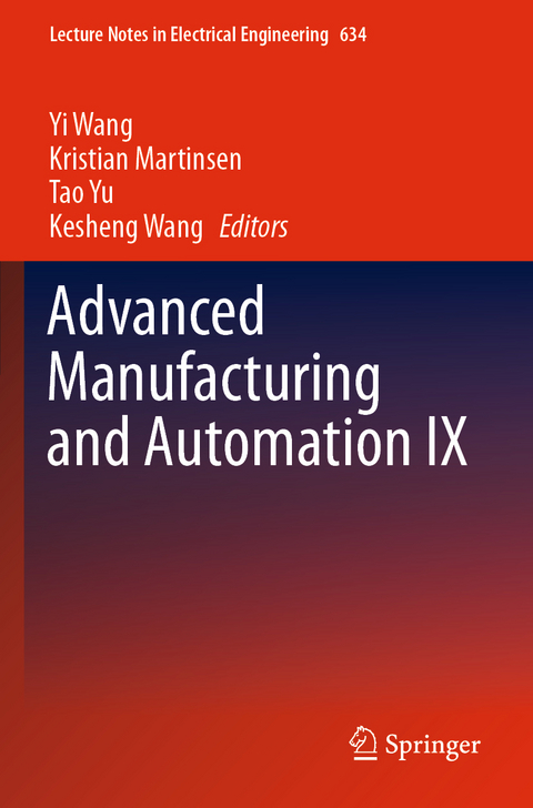 Advanced Manufacturing and Automation IX - 