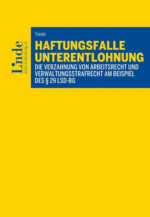 Haftungsfalle Unterentlohnung - Christina Traxler