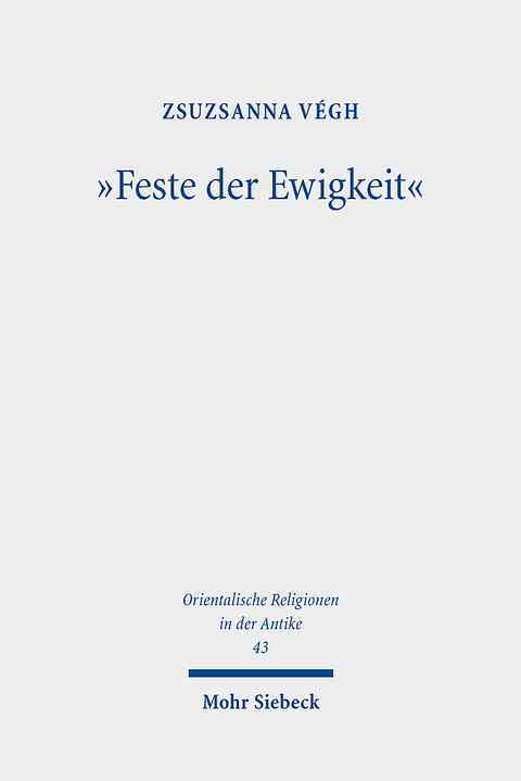 "Feste der Ewigkeit" - Zsuzsanna Végh