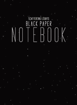 Black Paper Notebook Black Lined Paper -  Scattering Lights Prints