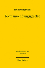 Nichtanwendungsgesetze - Tim Maciejewski