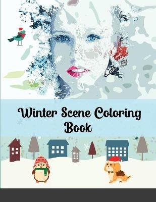 Winter Scene Coloring Book - Personaldev Books1