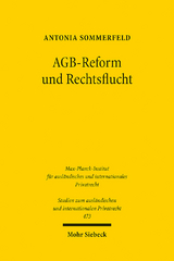 AGB-Reform und Rechtsflucht - Antonia Sommerfeld