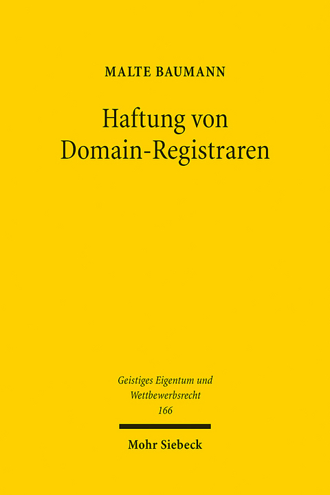 Haftung von Domain-Registraren - Malte Baumann