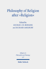 Philosophy of Religion after "Religion" - 