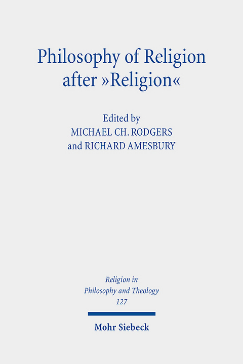 Philosophy of Religion after "Religion" - 