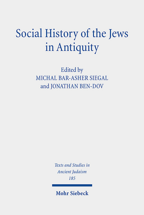 Social History of the Jews in Antiquity - 