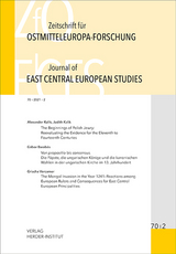 Zeitschrift für Ostmitteleuropa-Forschung (ZfO) 70/2 / Journal of East Central European Studies (JECES) - 