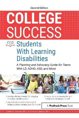 College Success for Students With Learning Disabilities - Cynthia G. Simpson, Vicky G. Spencer