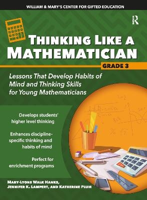 Thinking Like a Mathematician - Mary-lyons Walk Hanks, Jennifer K. Lampert, Katherine Plum