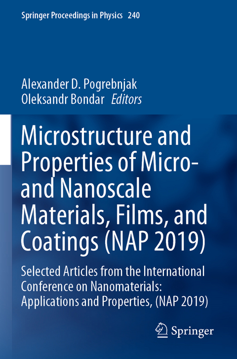 Microstructure and Properties of Micro- and Nanoscale Materials, Films, and Coatings (NAP 2019) - 