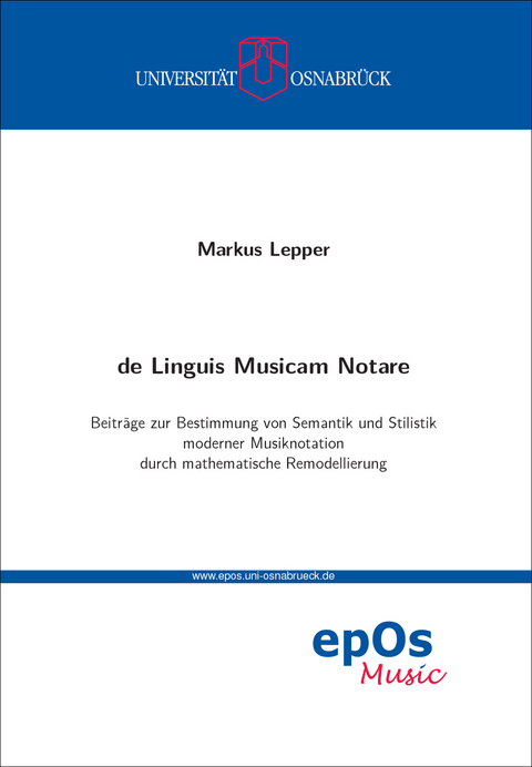 de Linguis Musicam Notare - Markus Lepper