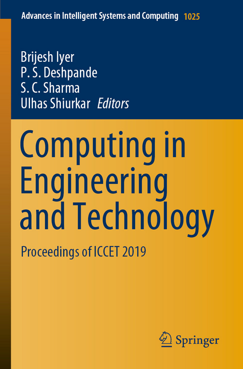 Computing in Engineering and Technology - 