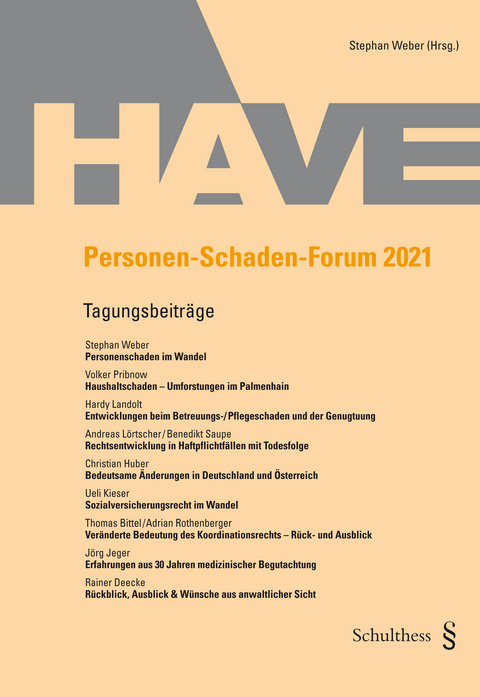 Personen Schaden Forum 2021 - 