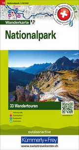 Kümmerly+Frey Wandertourenkarte 16 Nationalpark 1:50.000 - 