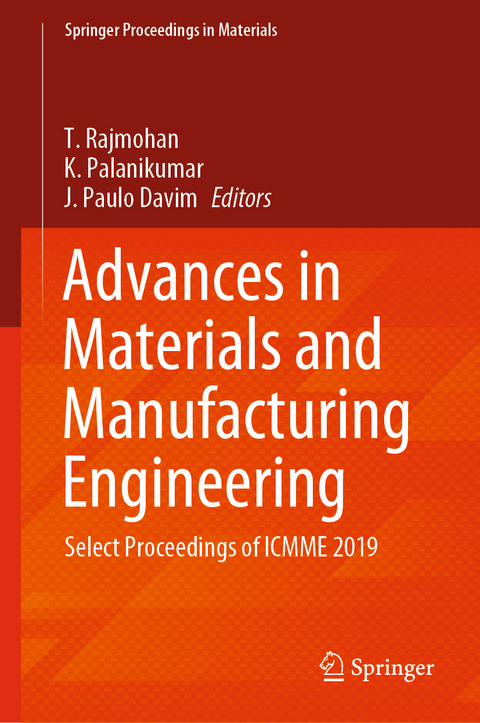 Advances in Materials and Manufacturing Engineering - 