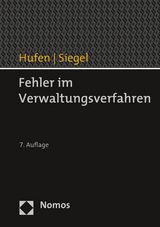 Fehler im Verwaltungsverfahren - Hufen, Friedhelm; Siegel, Thorsten