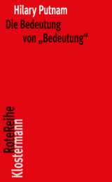 Die Bedeutung von "Bedeutung" - Hilary Putnam