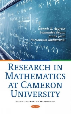 Research in Mathematics at Cameron University - Ioannis K Argyros