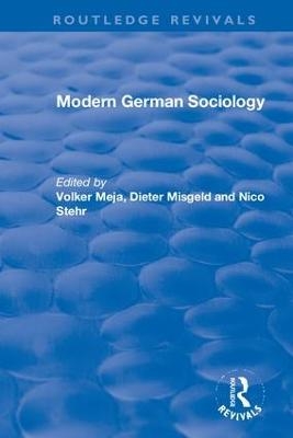 Modern German Sociology - 