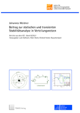 Beitrag zur statischen und transienten Stabilitätsanalyse in Verteilungsnetzen - Johannes Weidner