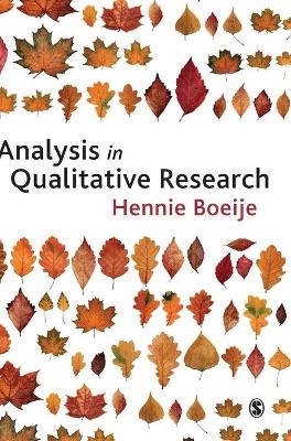 Analysis in Qualitative Research - Hennie R Boeije