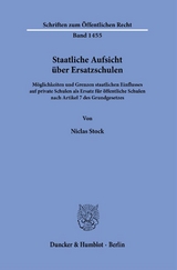 Staatliche Aufsicht über Ersatzschulen. - Niclas Stock