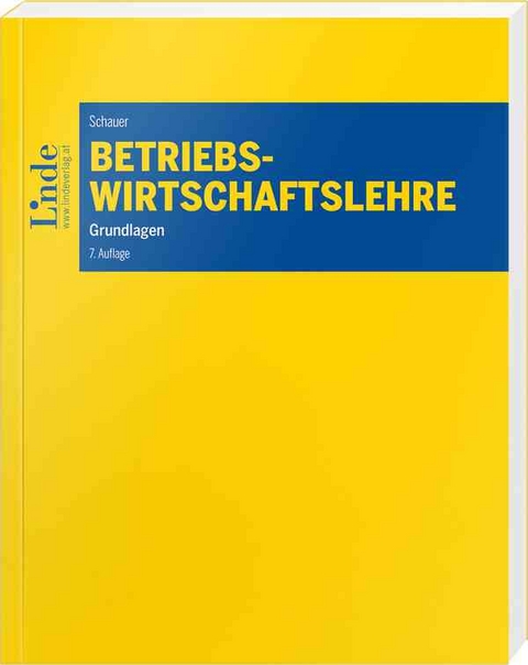 Betriebswirtschaftslehre - Reinbert Schauer