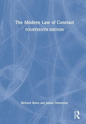 The Modern Law of Contract - Richard Stone, James Devenney