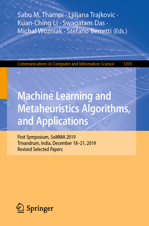 Machine Learning and Metaheuristics Algorithms, and Applications - 