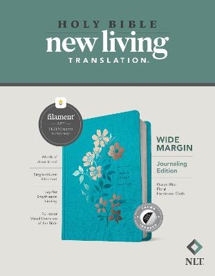 NLT Wide Margin Bible, Filament Enabled Edition, Blue -  Tyndale